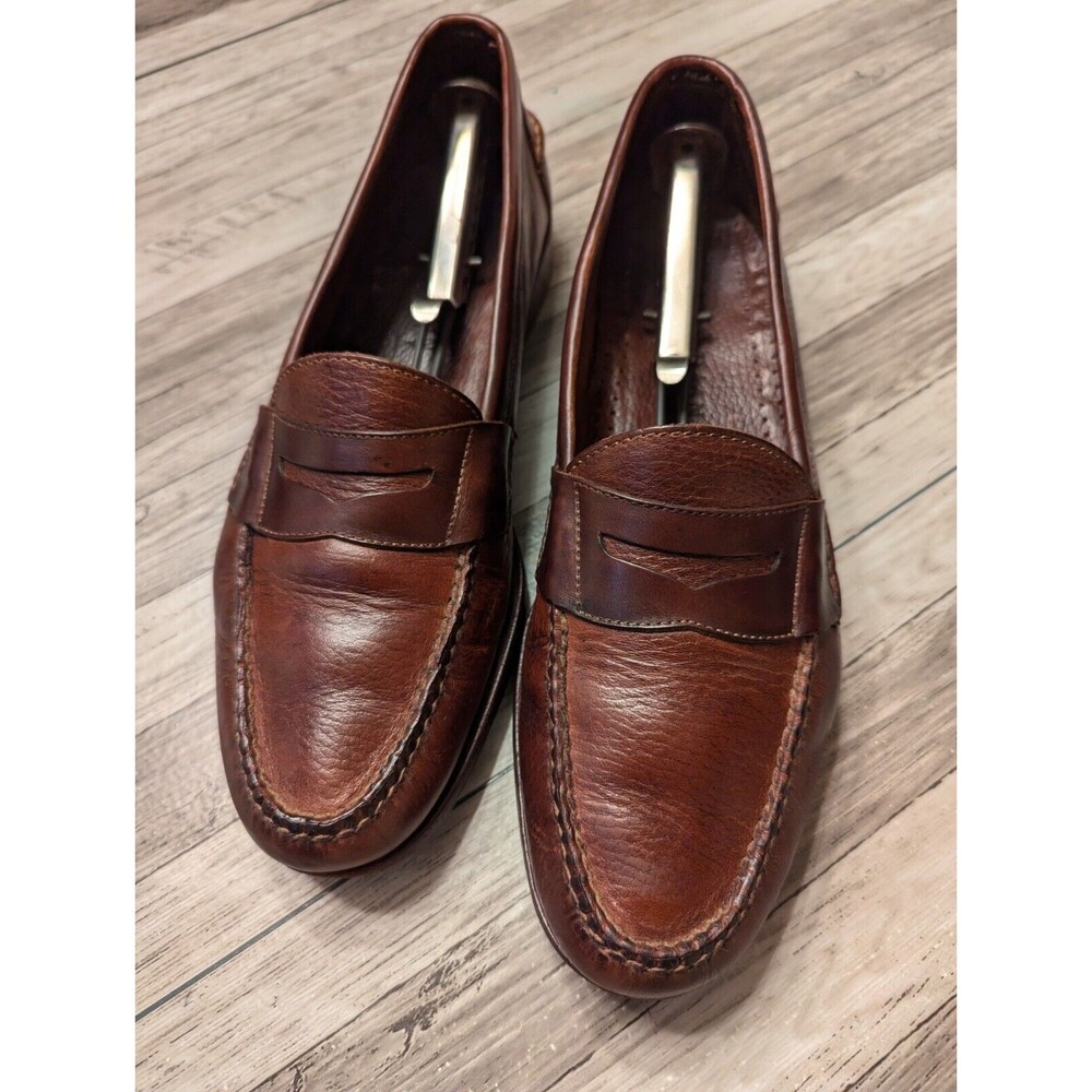 Cole Haan Country Mens Shoes Brown Dress Leather Moc Toe Penny Loafers 11.5 9731